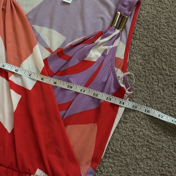 Donna Morgan Floral/Colorful Sleeveless Dress size 2 - Picture 4 of 8